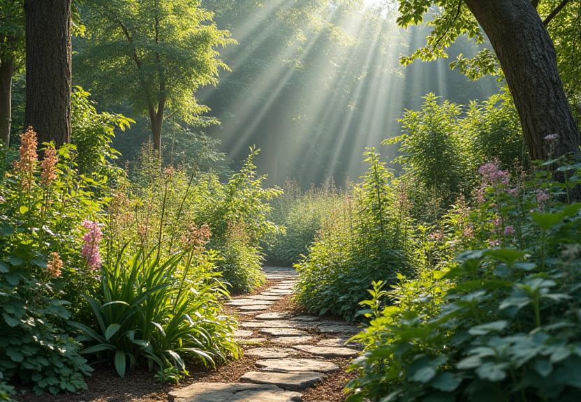 Naturnahe Bepflanzung Ökosystem